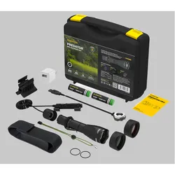 Armytek Predator Pro Extended Set / Warm / Fully Equipped Set For Tactical Tasks: Flashlight, Two 18650 Li-ion Batteries, Magnetic Usb Charger, Magnetic Mount, Magnetic Remote Switch, Two Color Filters - Lommelygte Armytek Predator Pro Extended Set / Warm / Fully Equipped Set For Tactical Tasks: Flashlight, Two 18650 Li-ion Batteries, Magnetic Usb Charger, Magnetic Mount, Magnetic Remote Switch, Two Color Filters - Lommelygte