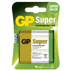 Gp Super Alkaline 4,5V 312A/3LR12 Batteri - 1 stk. Gp Super Alkaline 4,5V 312A/3LR12 Batteri - 1 stk.
