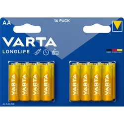 Varta Longlife Aa 16 Pack (ch) - Batteri Varta Longlife Aa 16 Pack (ch) - Batteri